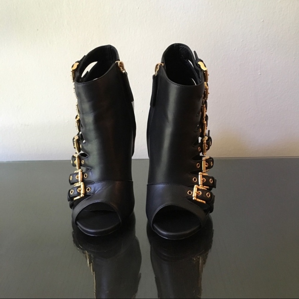 Giuseppe Zanotti black leather gladiator stiletto - Picture 3 of 9